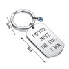Suithink Couples Keychain, I Love You Most. The End. I