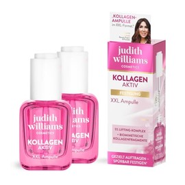 Judith Williams Cosmetics Collagen Face Serum Set, 2 x 30 ml | 2-piece, all skin types, plumping, firming, moisturising, smoothing, collagen active, XXL ampoule