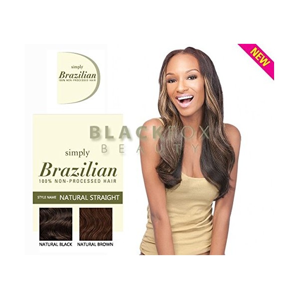 Outre SIMPLY Brazilian 100% Non-Processed Hair NATURAL STRAIGHT (24", Natural Black)