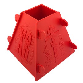 Alexandria Int Red Russian Pascha Paskha Easter Xb Plastic Cheese Mold 6 inch Width