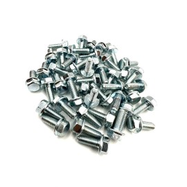 Unbranded LOT 45PK M6-1.0x16 10mm Hex Flange Bolt 10.9 M6x1.0x16 with 10mm Hex Cap Screw
