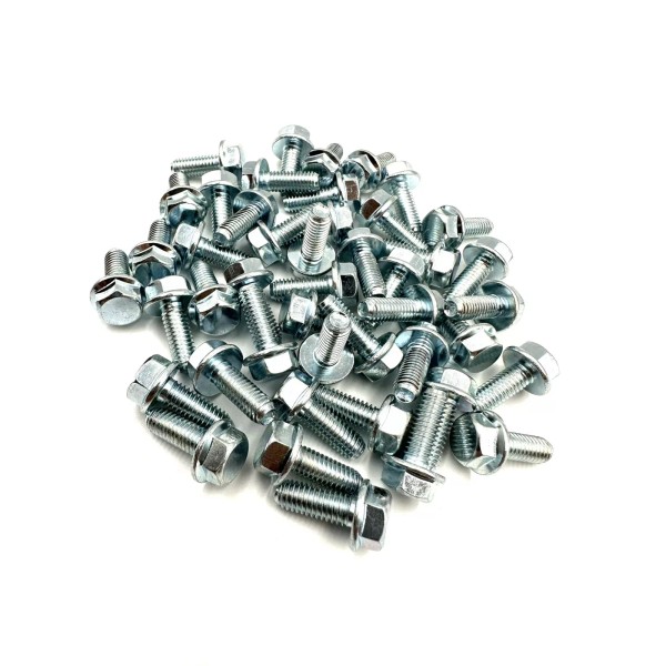 Unbranded LOT 45PK M6-1.0x16 10mm Hex Flange Bolt 10.9 M6x1.0x16