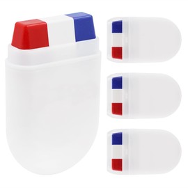 Red White and Blue Face Body Paint Sticks for Baseball Softball Football Rugby Sports, Patriotic 4th of July USA Accessories for Independence Day, Sports Specific Eye Black Makeup Sticks (4, Pcs)