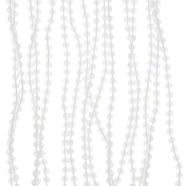 My Little Christmas - Guirnalda de abalorio de vidrio transparente para Navidad, decoración de árbol pequeño, 1 pieza, 18 pies