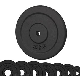 G5 HT SPORT Cast Iron Weight Plates Diameter 25 mm for Gym and Home Gym from 0.5 to 20 kg for Dumbbells and Barbells (1 x 05 kg)