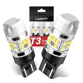 LASFIT T3 7443 7440 LED Bulb Reverse light with Built In Resistor Canbus Ready 7441 7444 W21W LED White Bulb for Backup Parking Daytime Running Light Side Marker Turn Signal(2pcs)