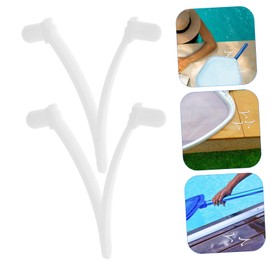 BESPORTBLE 3sets Pool Vacuum Attachment Clips V Shaped Pool Brush Clips for Easy Installation Standard Telescopic Poles Durable Material 8pcs*3