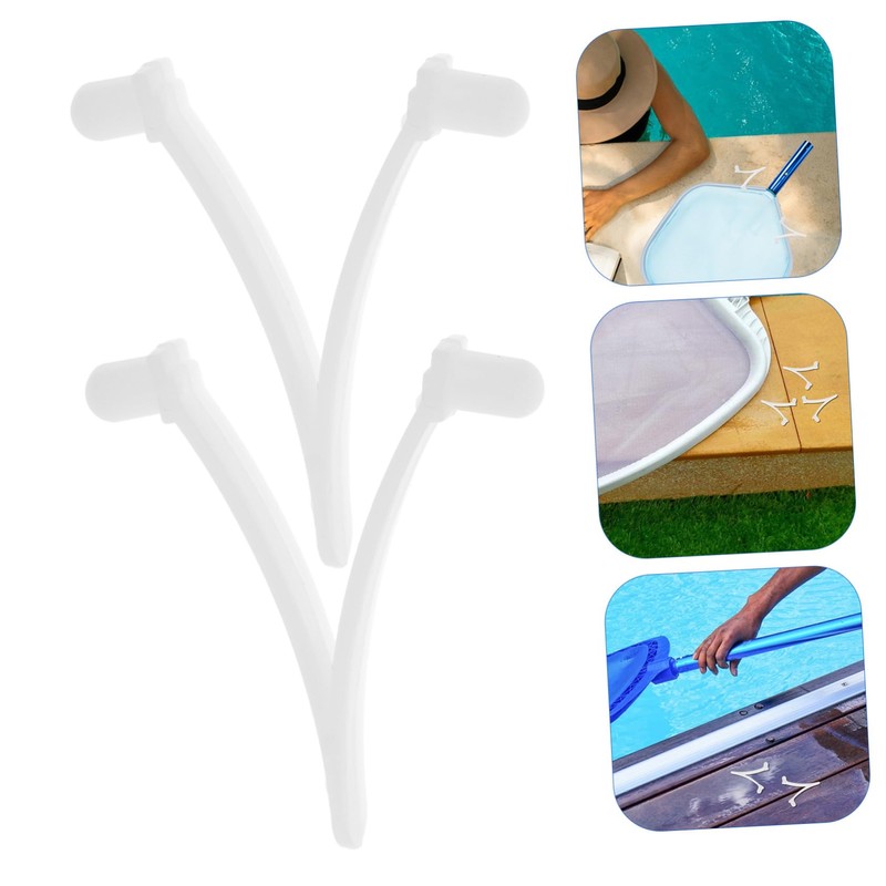 BESPORTBLE 3sets Pool Vacuum Attachment Clips V Shaped Pool Brush