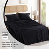 Black King Sheet Set 4 Piece, Soft Breathable Cooling Microfiber