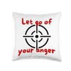 vent one's anger anti stress punch pillow selfcare Throw Pillow