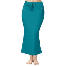 TRENDMALLS Spandex Saree Shapewear Petticoat for Women, Cotton Blended, Skirts for Women, Shape wear Dress Peacock Green