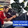 Rylaxzon Cable Tie Buckle, Heavy Duty Self-Locking Nylon Zip Ties,