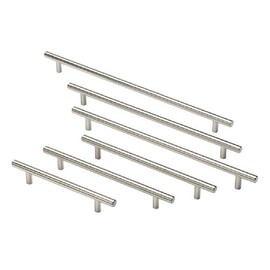 Brushed Nickel T Bar Handle - T Bar Handles Free P&P (160mm H/C 230mm Long)