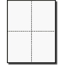 1,000 Compulabel 430558, 4.25 x 5.5 Post Cards, 4/Sheet