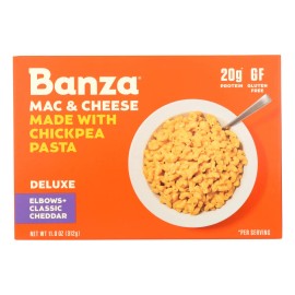 UD_Banza Case of 6-11 oz Mac Cheese Chickpea Pasta Chickpea Pasta with Mac Cheese Flavor
