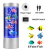 Bubble Fish Lamp with 6 Floating Fake Fish – LED