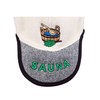 SAUNA Sauna Hat Baseball Cap Shape 100% Sheep Wool White
