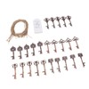 25pcs Bottle Opener Retro Metal Key Bottle Opener with Tag