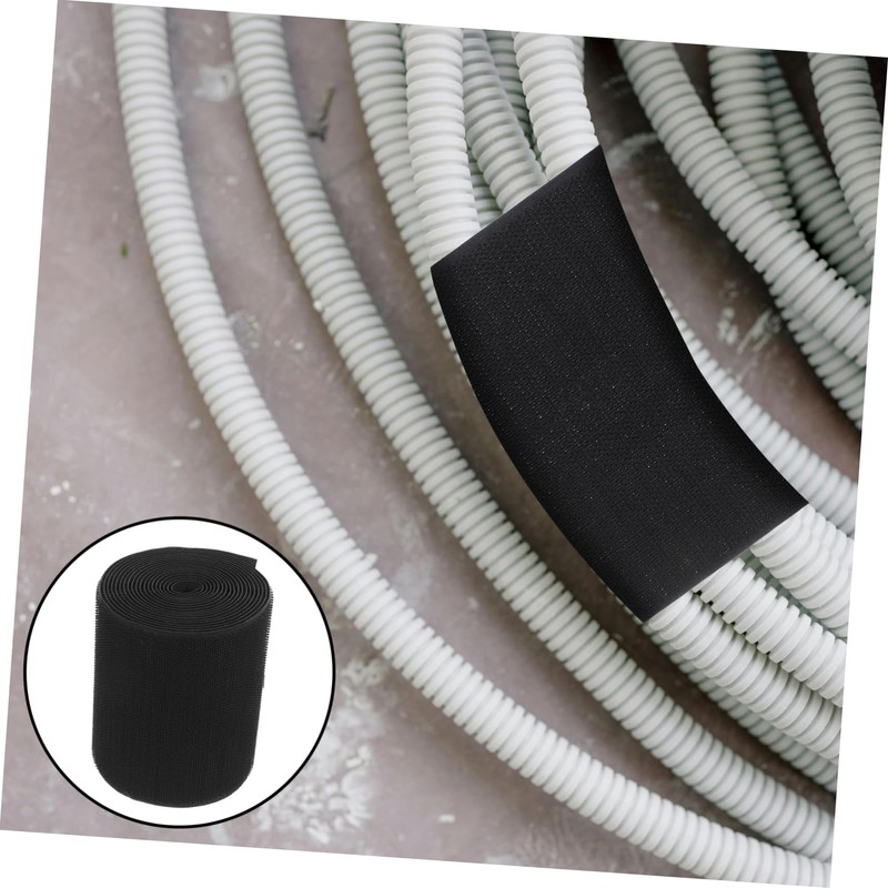 BUGUUYO 1 Roll Floor Cable Protector Adjustable Hook and Loop
