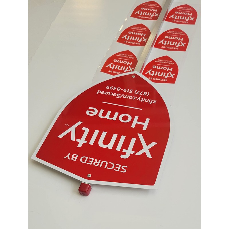 Xfinity security yard sign (6) outdoor window decals