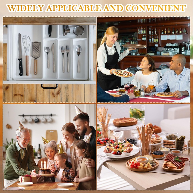 Suzile Acrylic Cutlery Storage Organizer Plastic Utensil Holder Clear Silverware