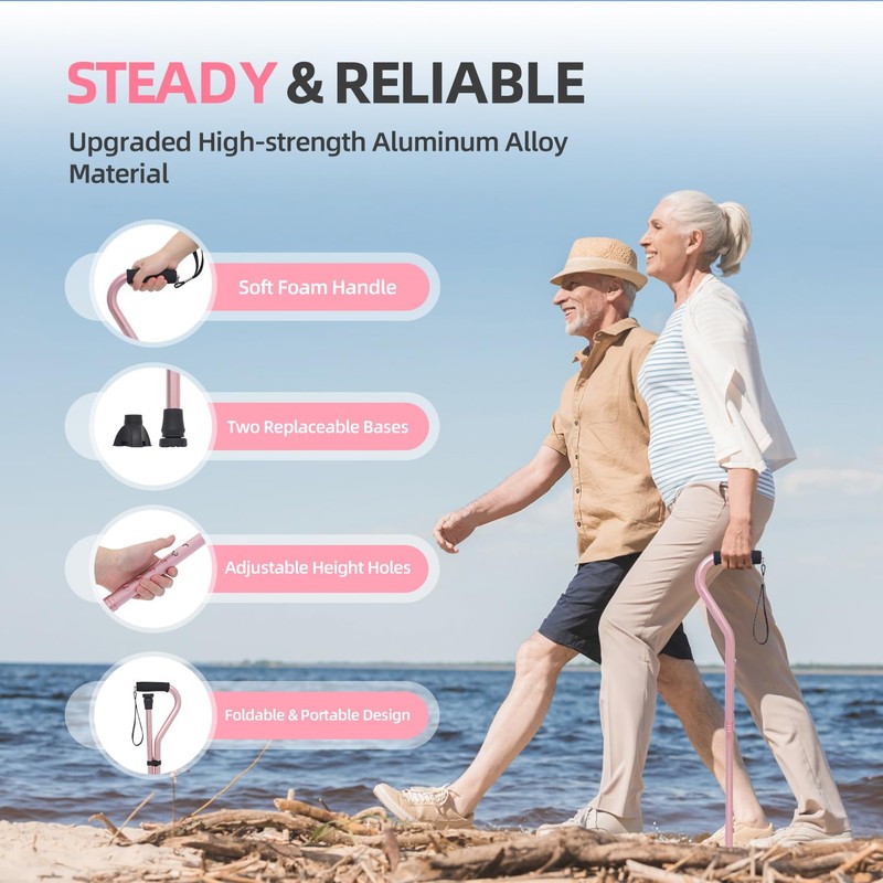 BeneCane Walking Cane for Men & Women Adjustable Cane with