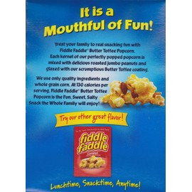 Fiddle Faddle Butter Toffee Popcorn with Peanuts (Six Boxes)