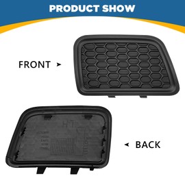 TOPUS Front Bumper Grille Tow Hook Insert Cover Set for Jeep Grand Cherokee 2014 2015 2016 Outer Lower Grill Bezel replacement Left Driver and Right Passenger Side