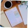 Gadpiparty Undated Desktop Planning Pad with Thick Backing and Double