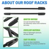 KUAFU Roof Rack Side Rails Compatible with 2009-2015 Honda Pilot