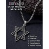 Seiyang Star of David Necklace for Men, 925 Sterling Silver