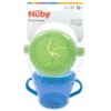 Nuby 2-Pack Snack Keepers, Blue and Green