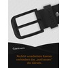 Cartvelli Men's Genuine Leather Belt, Black, 40 mm, Made in