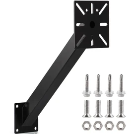 MOLIGOU Keypad Mounting Post Bracket, Universal Gooseneck Keypad Pedestal for Automatic Gate Opener Systems