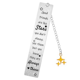 Best Friends Bookmark for Reading Women Friendship Gifts for Book Lover Gifts for Good Friend Jewelry Stainless Steel Bookmarks for Reader Bestie Sister Bestfriend Book Mark