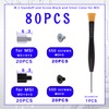 Zmbroll M2 Motherboard Standoffs Notebook Computer Screw 80Pcs M.2 SSD