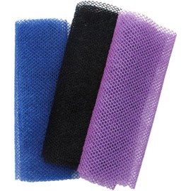Esponja de red africana, 3 piezas, 31, 5 x 11, 8, tela de red africana larga y ancha que ahorra mano obra, esponja exfoliante plegable malla portátil para hombres y mujeres