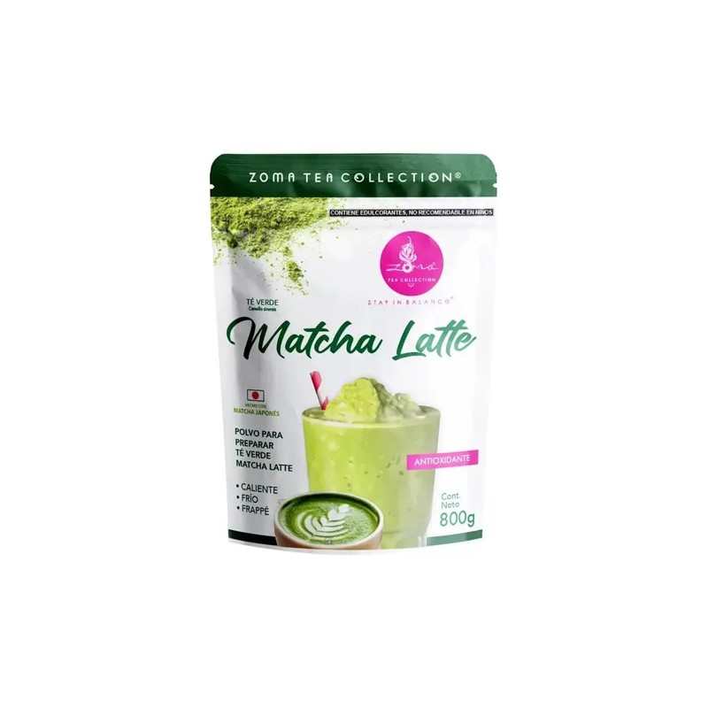 Te Verde Matcha Latte Premium Sin Azúcar Añadida 800 Grs