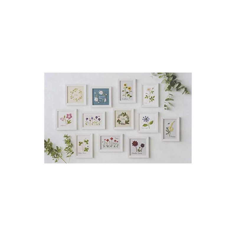 LECIEN 0000542004 Embroidery Kit, Kazuko Aoki 12 Months Plant Book,