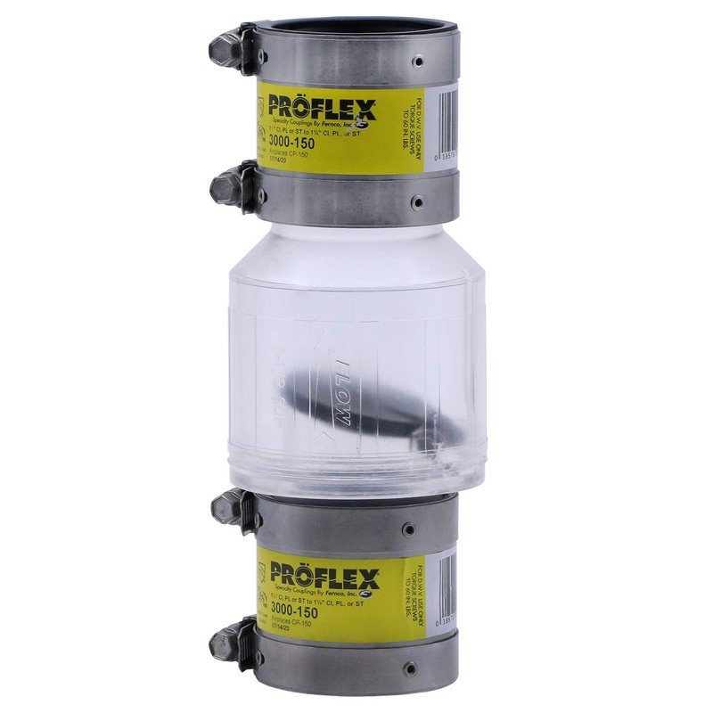 ProCheck Quiet Sump Pump Check Valve With Stainless Steel Vibration