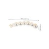 IWOWHERO Quality Pearl Banana Clips 2pcs Large Size for Women