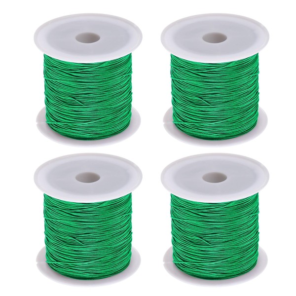 HARFINGTON 4 Rolls Nylon String Cord 45 Yards 0.4mm Nylon
