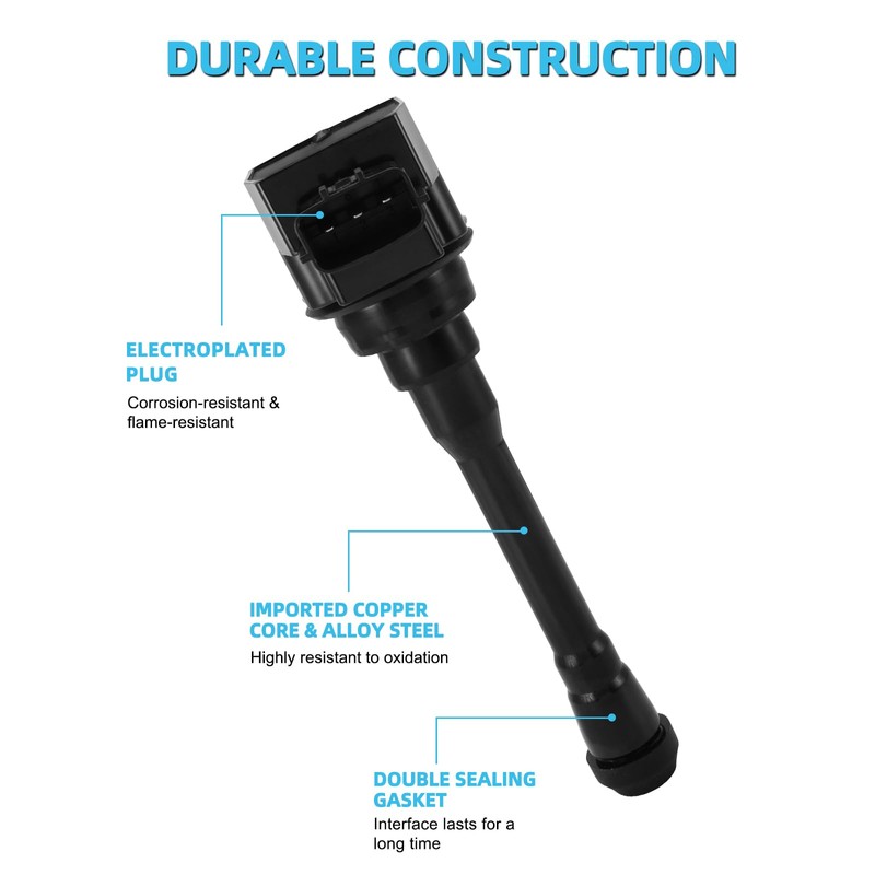TAUTOY Set of 4 UF708 Ignition Coil Pack & Iridium