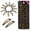 Dofash Expory Tortoise Snap Hair Clips Metal Grips 5CM/2IN Basic