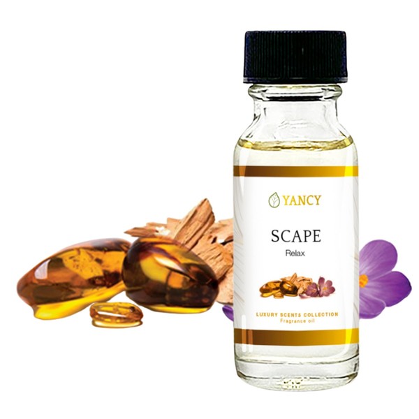 YANCY Scape Luxury Collection Fragrance Oil (1/2 oz), Sandalwood and