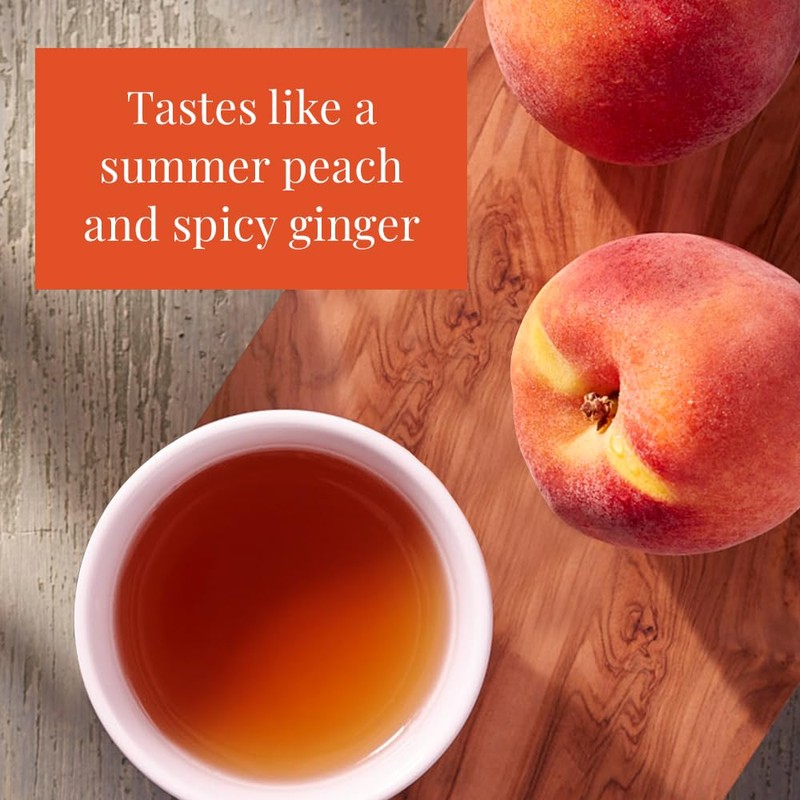 The Republic of Tea - Ginger Peach Black Tea, Caffeinated,