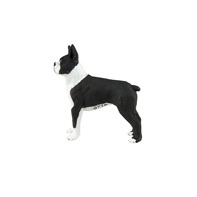 Safari Ltd. Boston Terrier Figurine - Detailed 2.5" Plastic Model