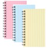 Lurrose 3Pcs Colorful Index Cards Notebooks 4.9X3 Inch Small Spiral