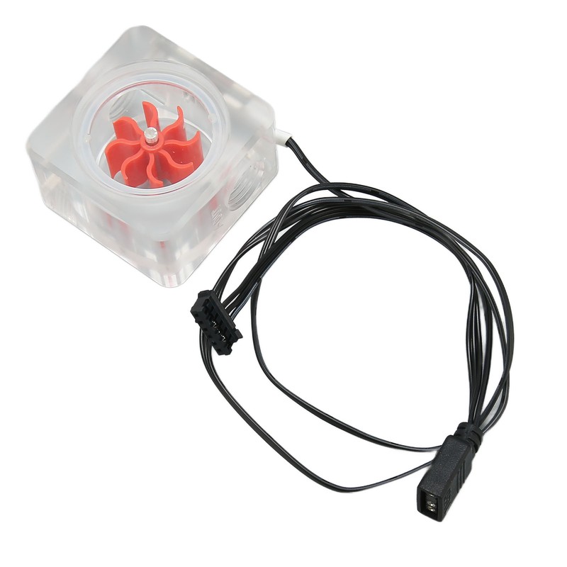 Water Cooling Flow Meter G1/4 Thread 8 Impeller 3 Way