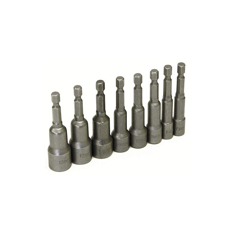 Rolson 30412 8pc Magnetic Nut Driver Set